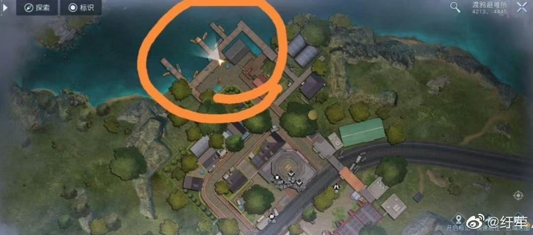 给大家点两处安全钓鱼点 很多钓点都在野外，经常被刷出的怪物打扰。想安全的挂机钓鱼找到了两个相对安全的钓点。第一个在渡鸦避难所上面的码头。第二个在科勒矿山的淘金镇白色虚线的内侧周边。这两个点都在安全区内。按道理说是不会刷怪的。大伙可以放心的挂机钓鱼。 ​