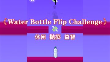 一款界面元素非常整洁简约的休闲类手机游戏《Water Bottle Flip Challenge》