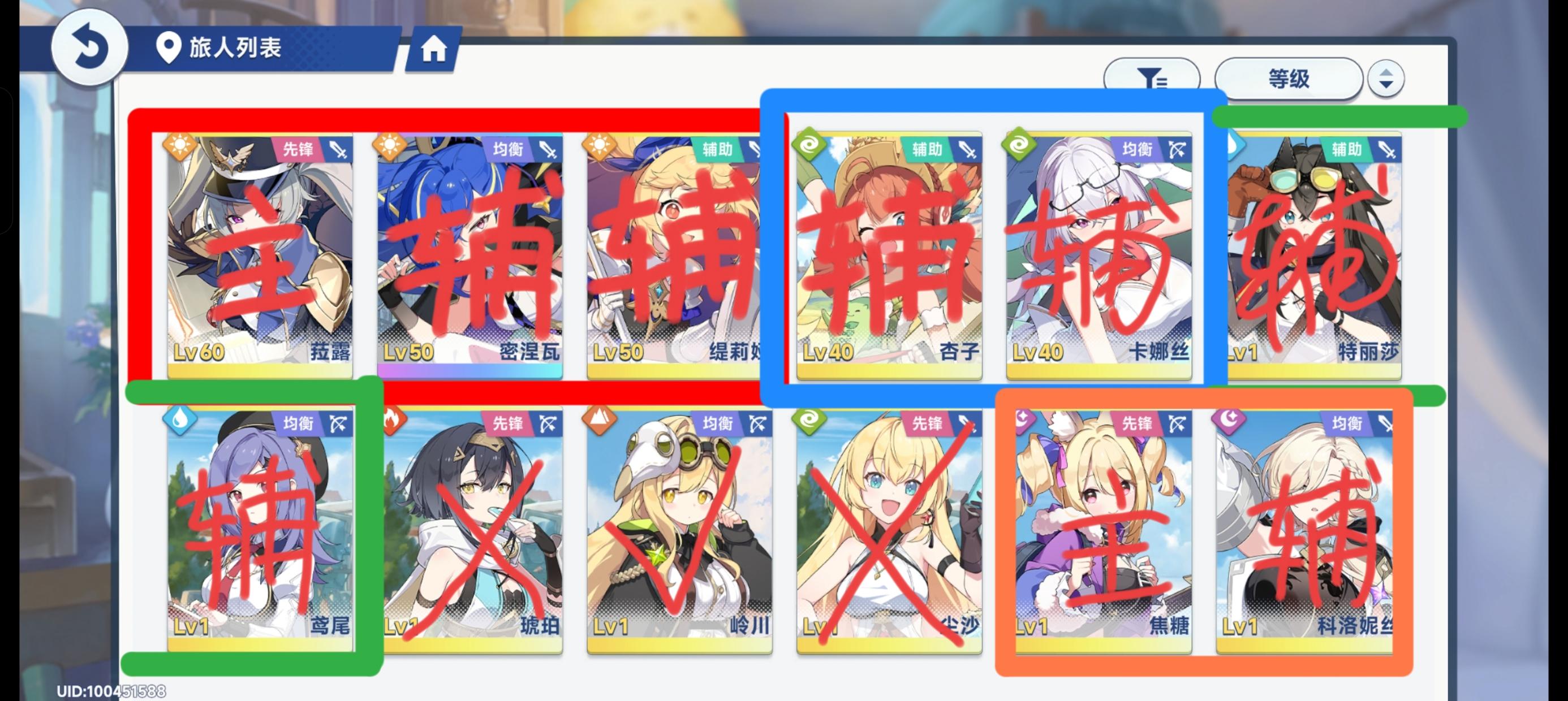 按自己理解配的队