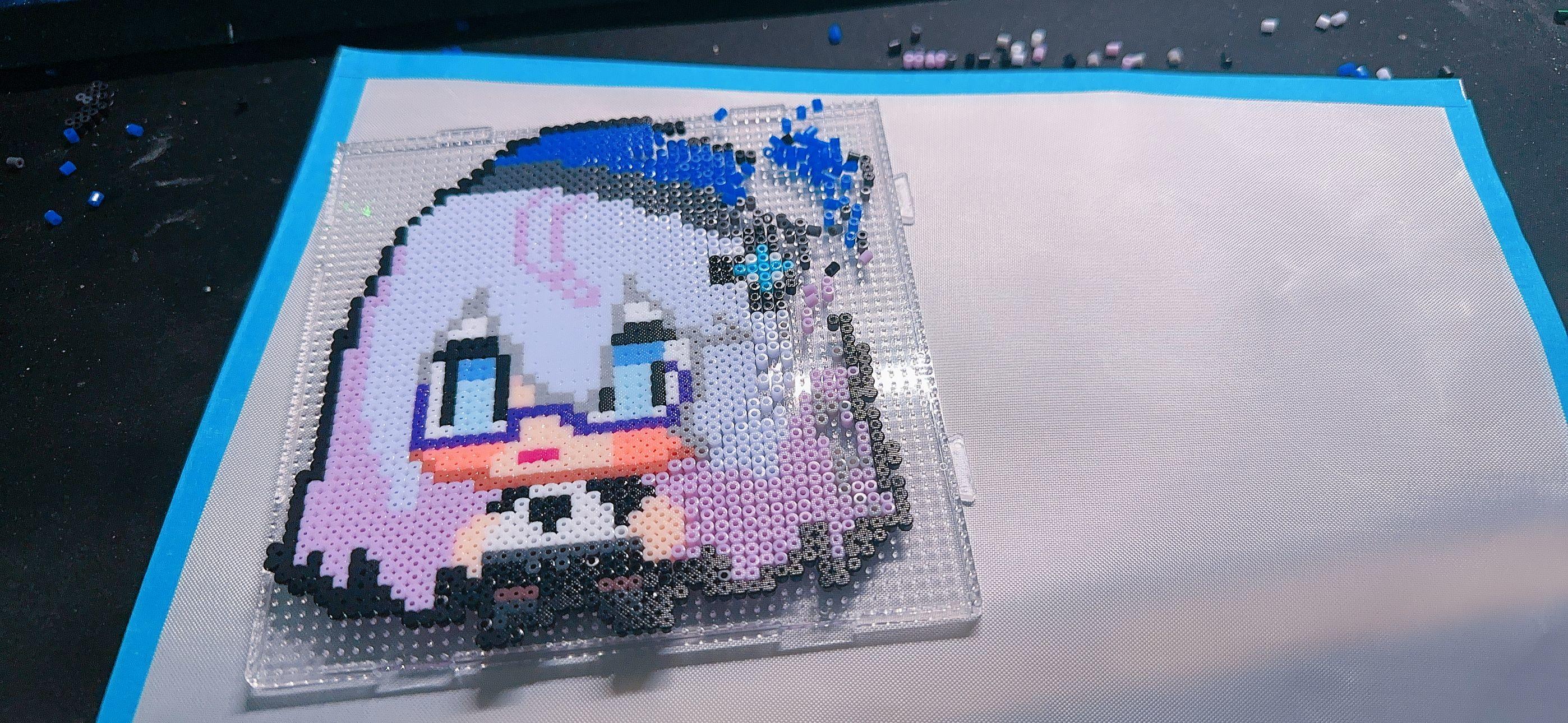 #旧时残响同人征集#手工制作#Q版雷霍拼豆