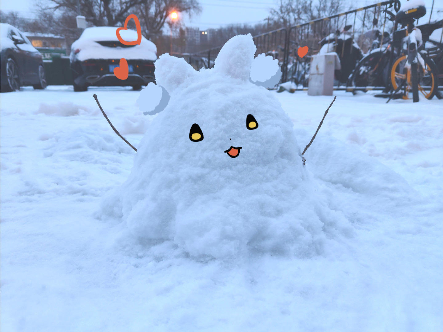 好耶！ 是雪人！