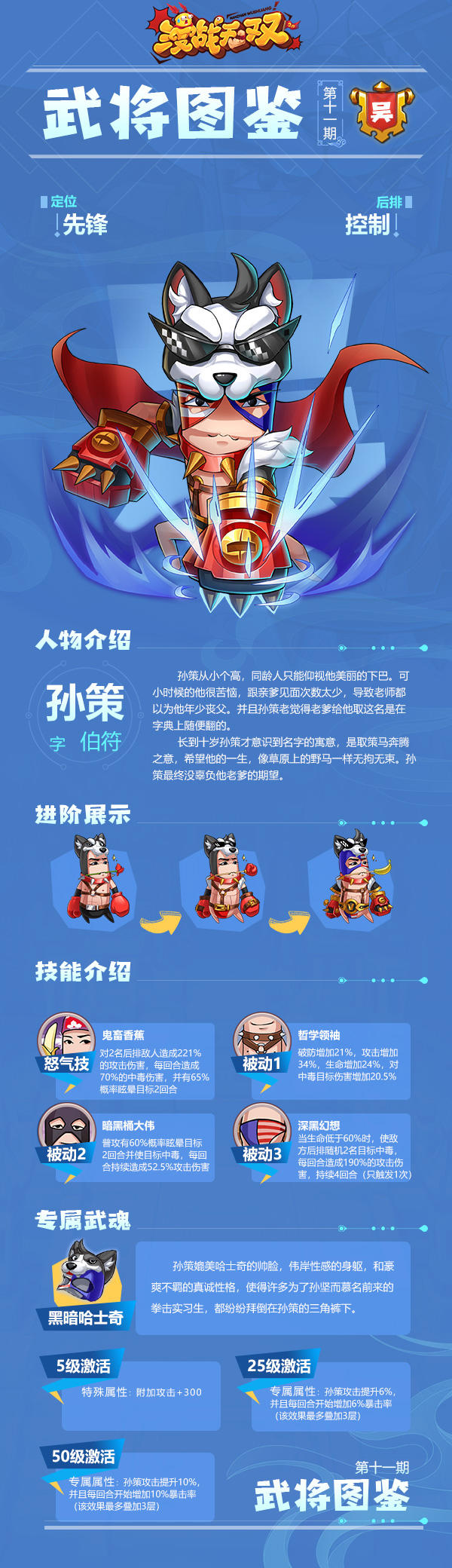 【武将图鉴】第十一期--孙策