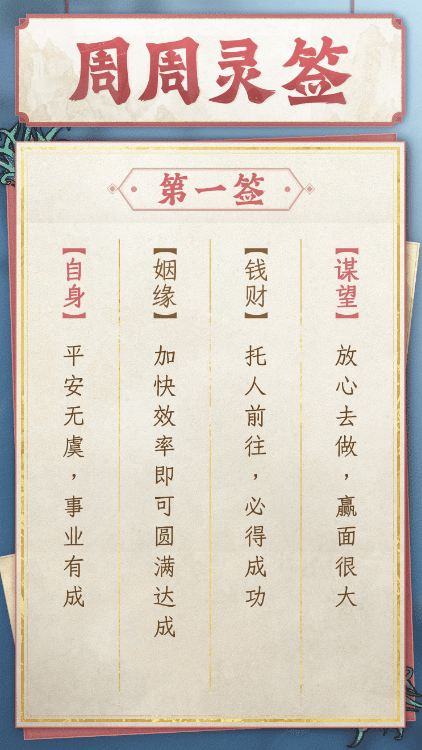 【周周灵签】新周新局面，战胜你的小难关