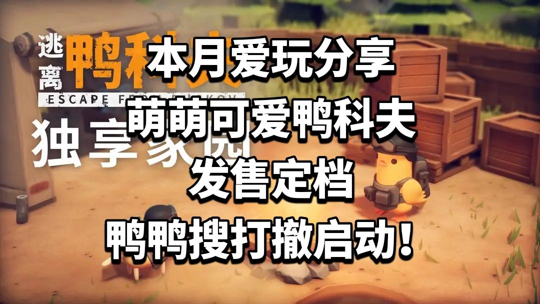 萌萌可爱鸭科夫发售定档，鸭鸭搜打撤启动！