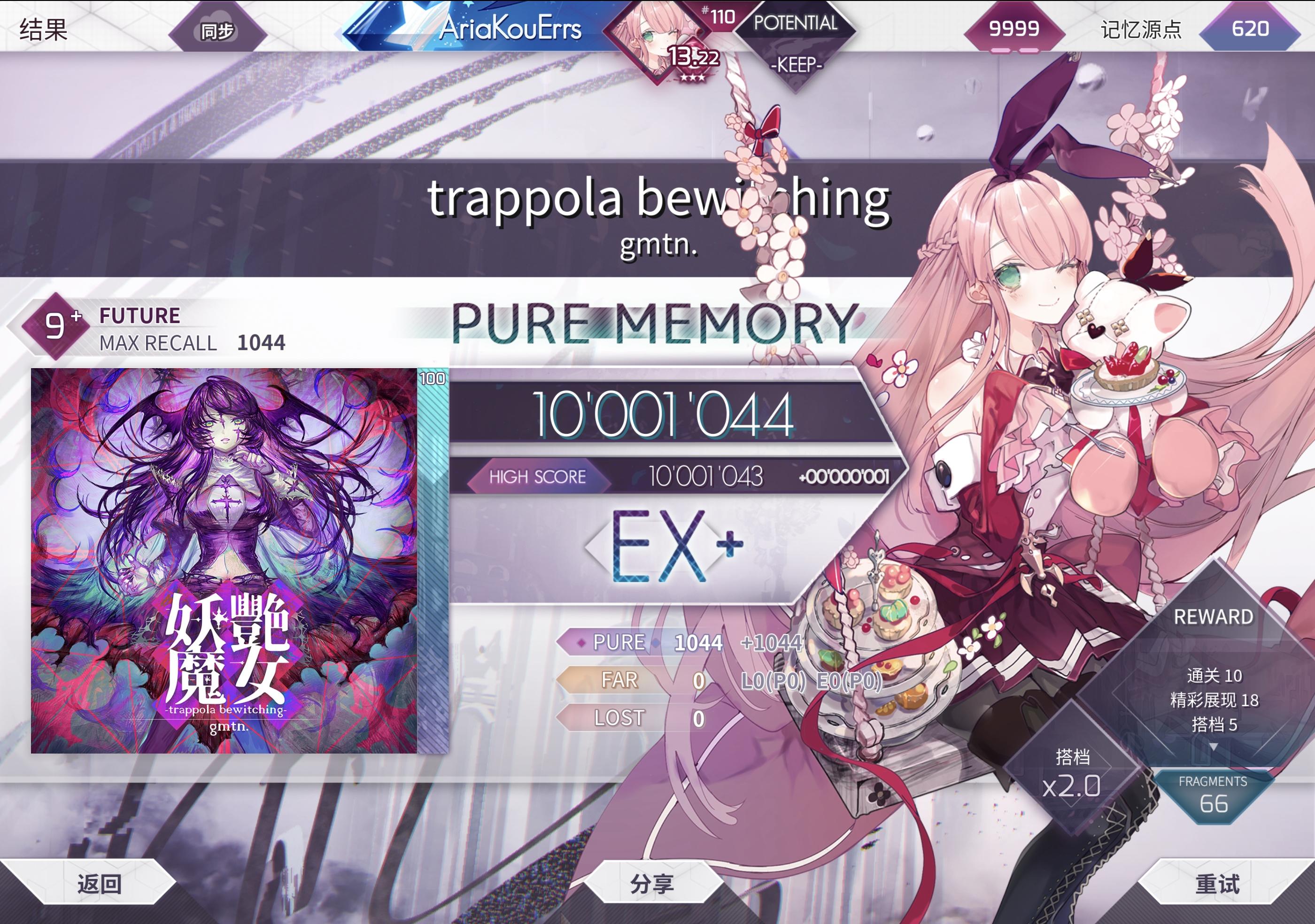 trappola bewitching Future 9+ 理论值