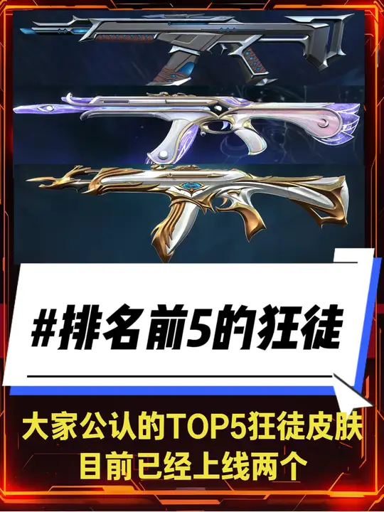 大家公认的排名前5的狂徒皮肤