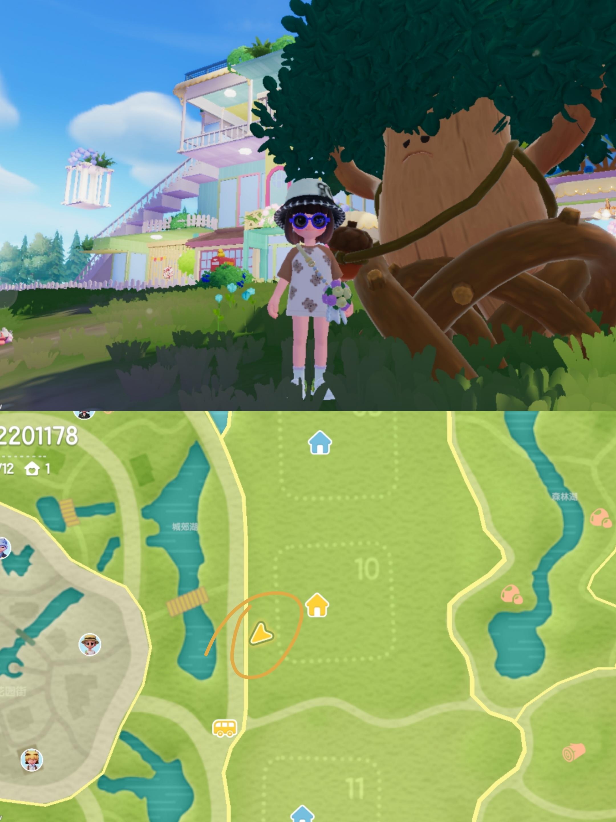 8/13的橡木和萤石，紫色小鸭子和泡泡位置截图