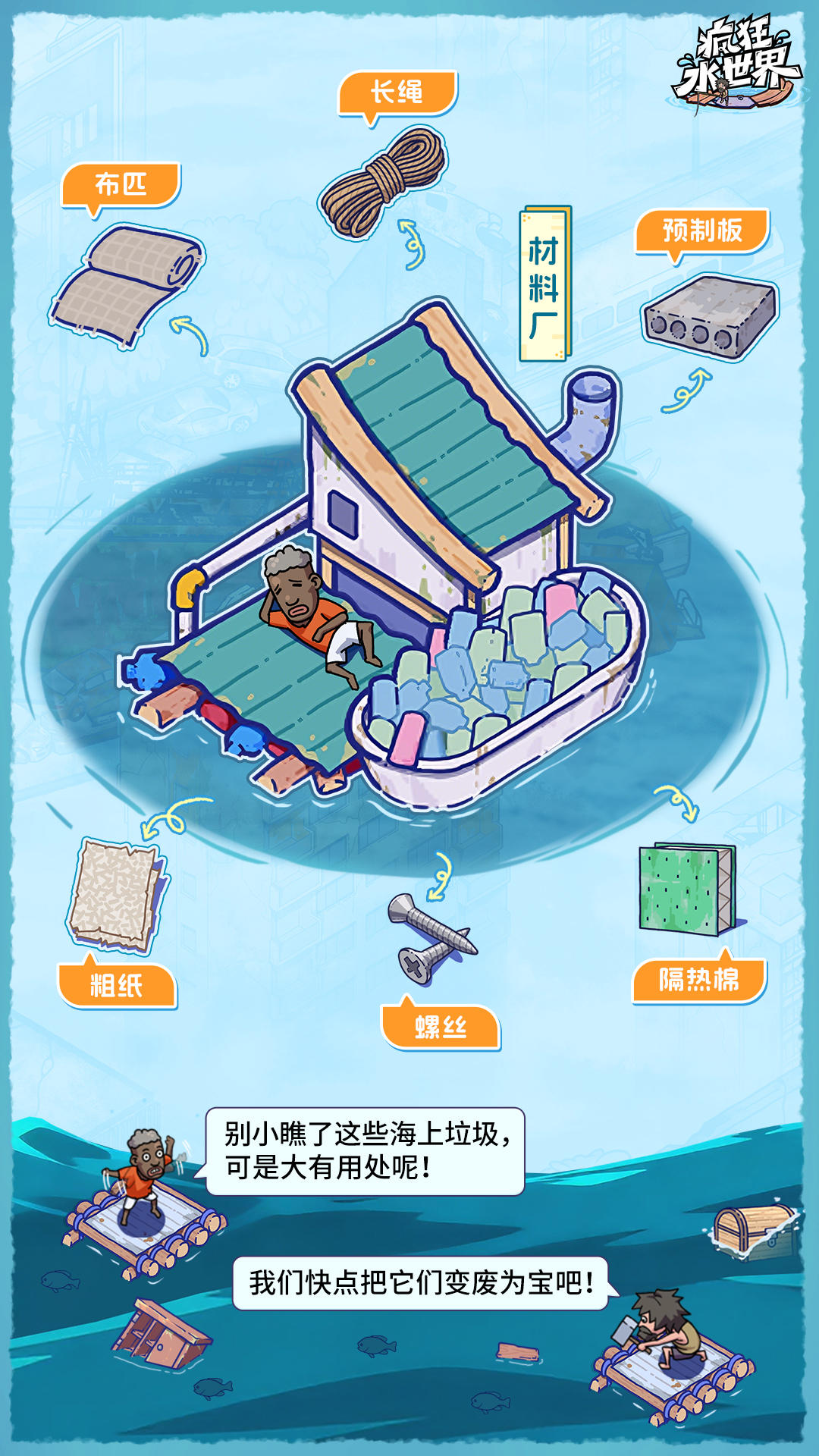 海上建筑分享——材料厂、建材厂！