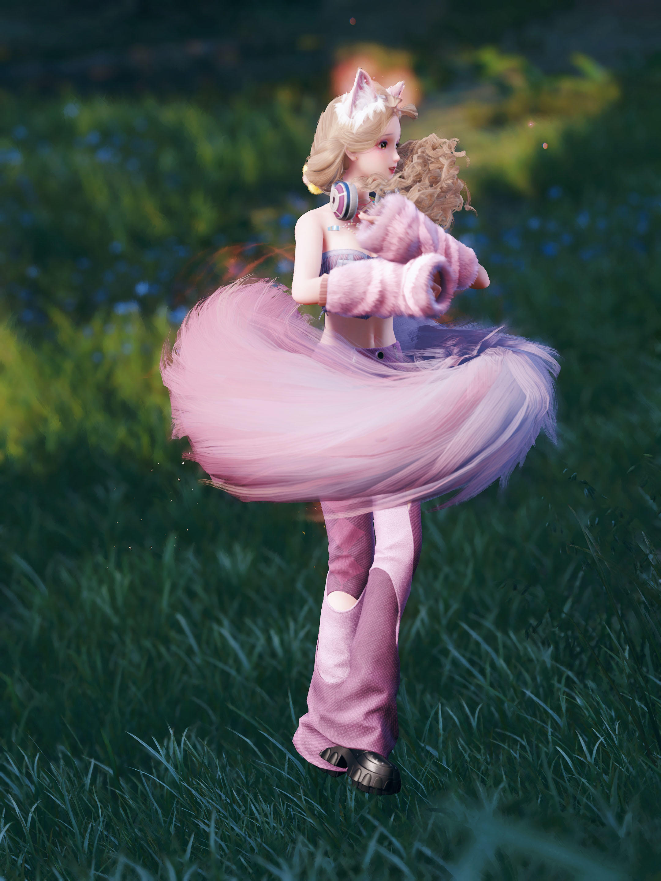 点击就看无敌旋转大猫尾