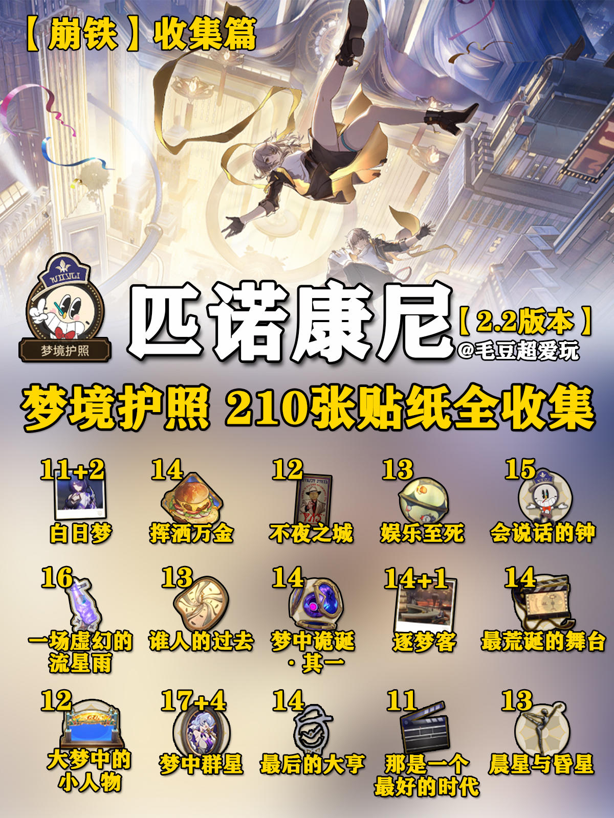 【V2.2攻略】梦境护照<贴纸>16最好的时代