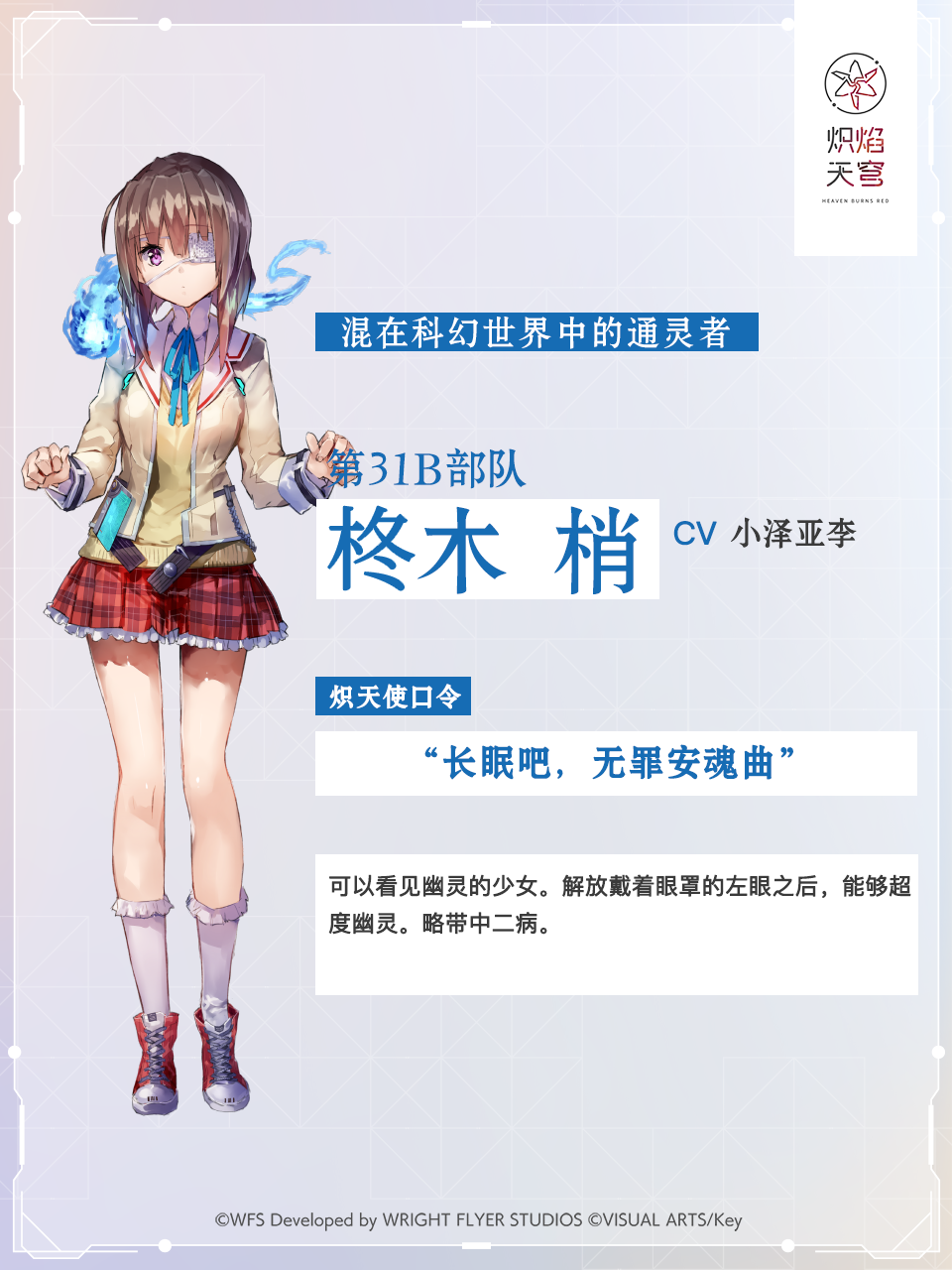 【角色介绍】柊木梢