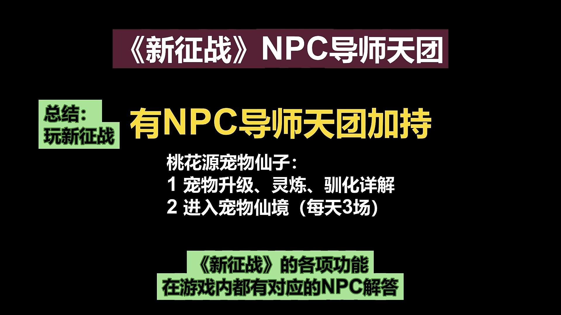 挂机国战MMO手游《新征战》NPC导师天团-桃花源宠物仙子