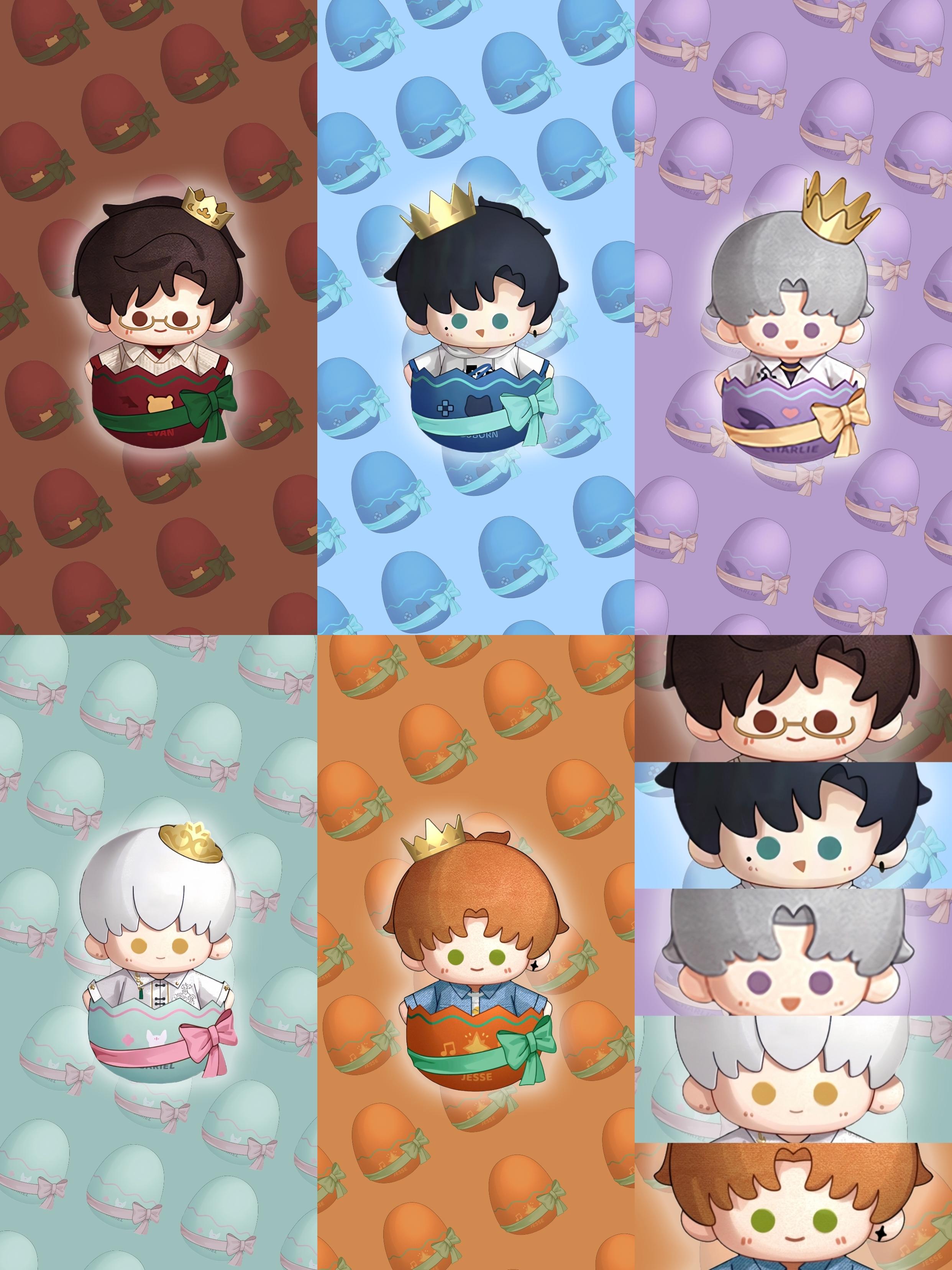 光与夜之恋✖️全男主｜Q版生日壁纸👑