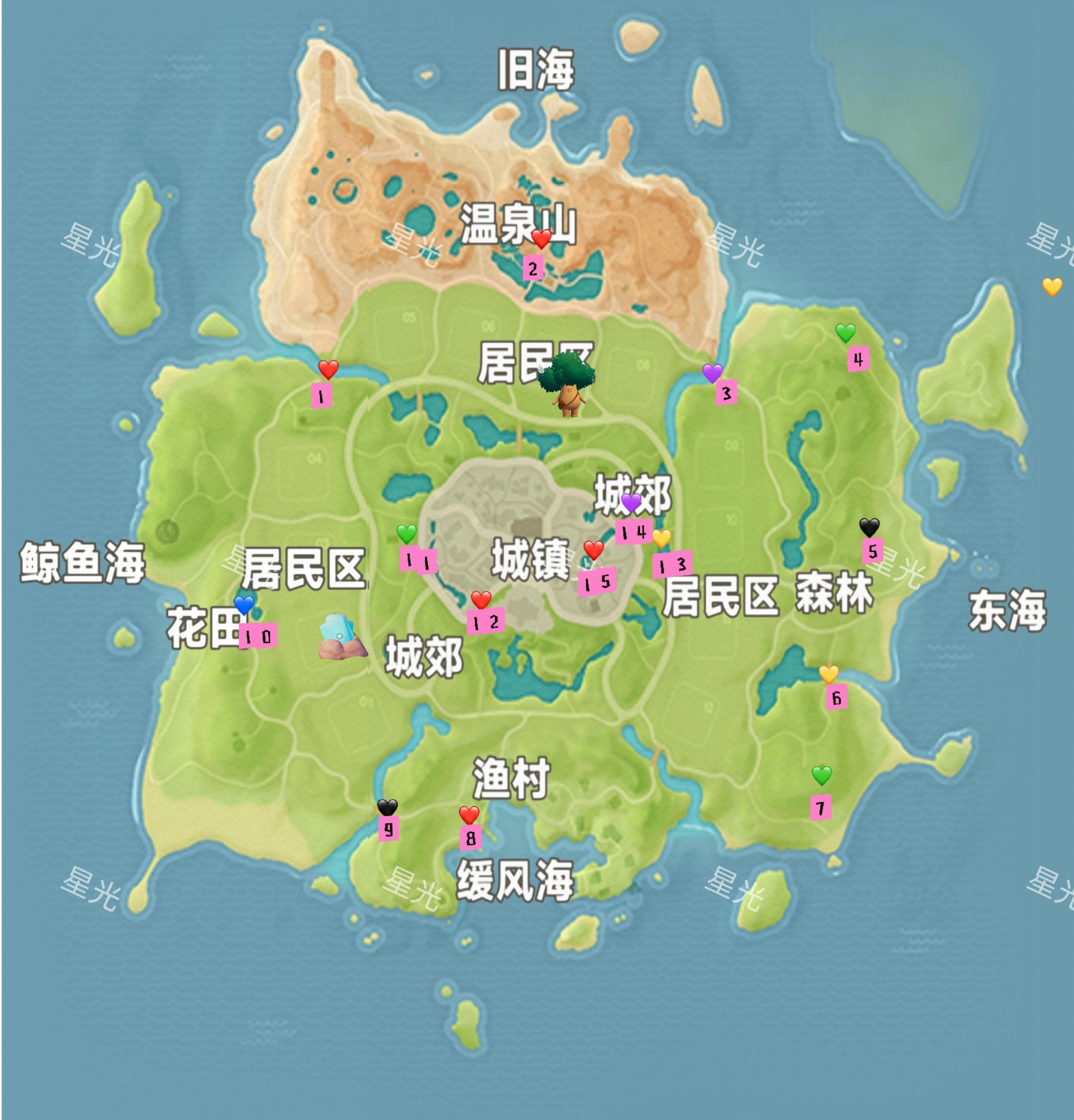 每周粉红泡泡位置刷新（8.16-8.22）