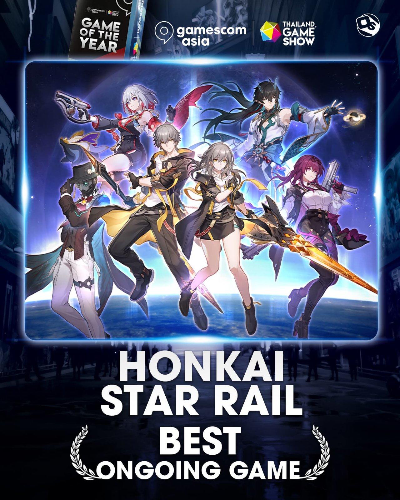 《崩坏：星穹铁道》荣获“最佳持续运营游戏”！米哈游最佳发行商