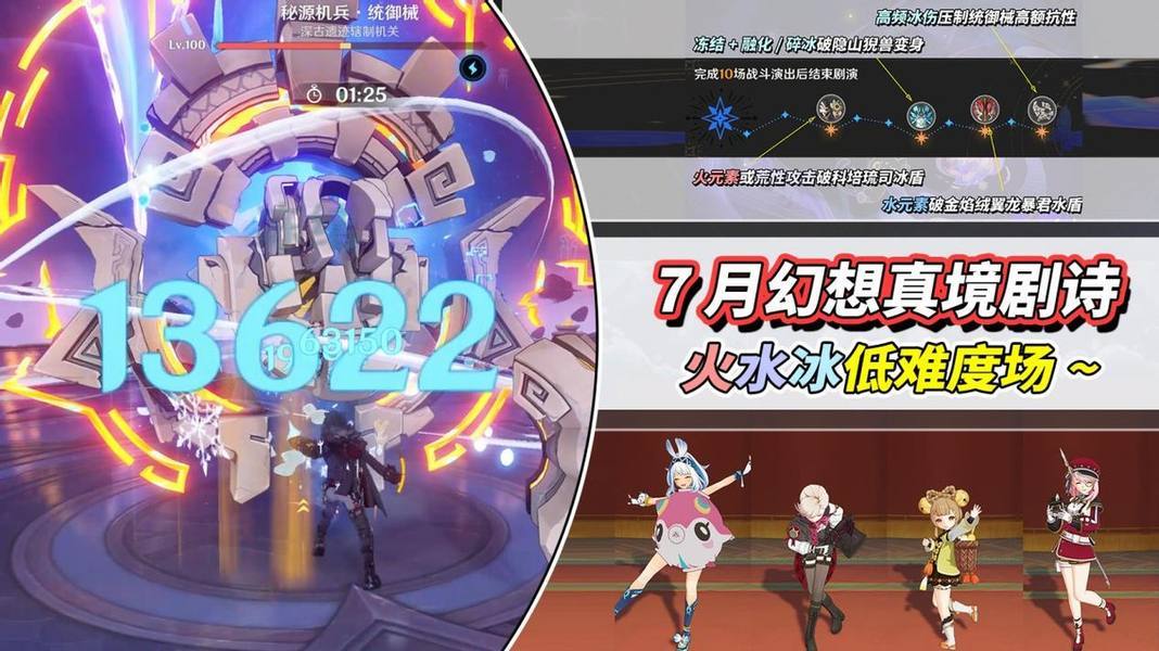 【V5.7】7月幻想真境剧诗攻略｜限定火水冰，BOSS应对技巧