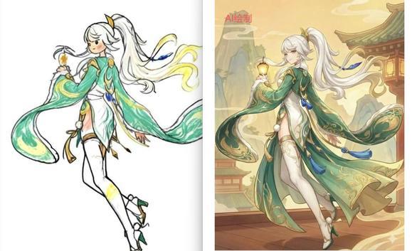 原神：白马仙人形象爆料，青衣白丝太美了！少女立绘姿势早已实机