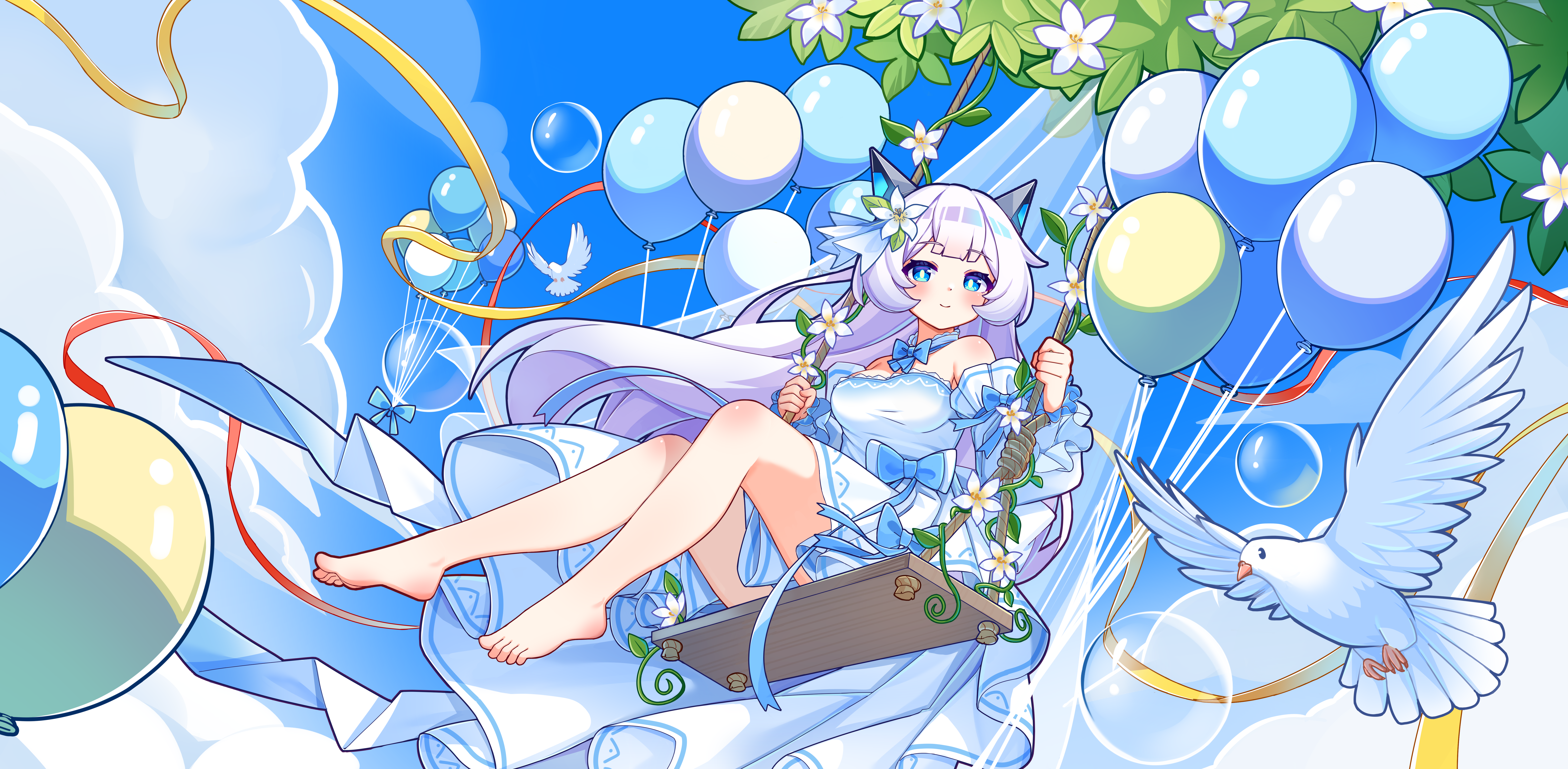 【盲盒派对】 辛西娅「花漾秋千」服饰动态展示