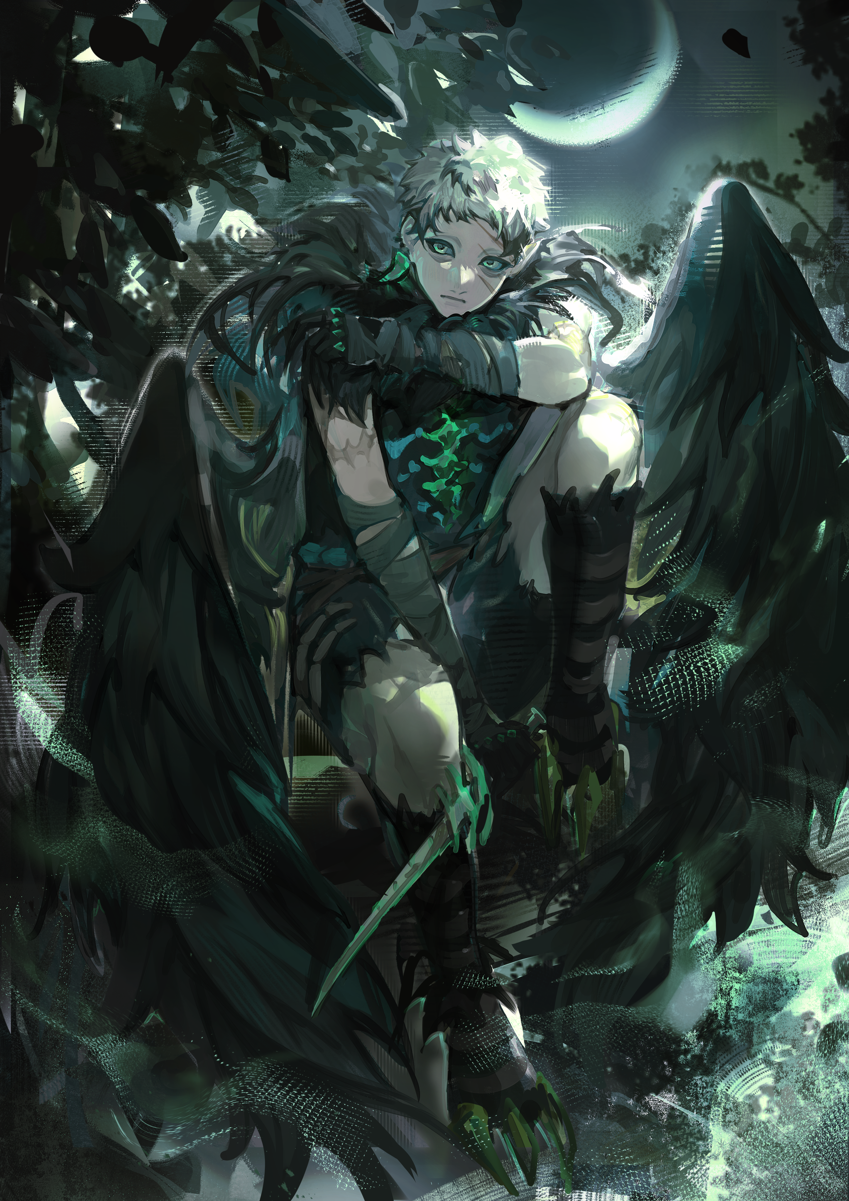 同人作品 | 隐匿月色下的翼