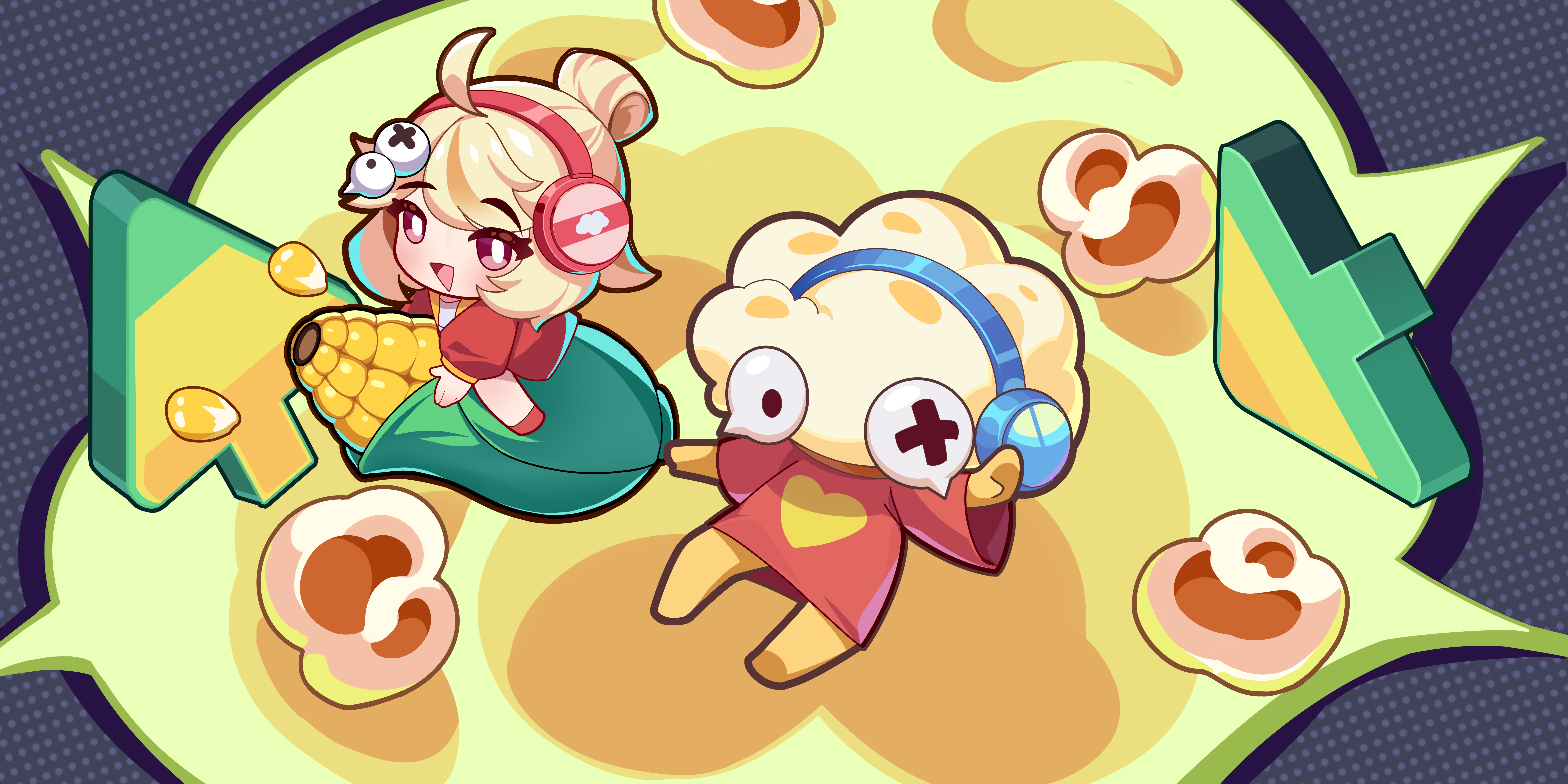 【盲盒派对】爆米花精灵角色展示