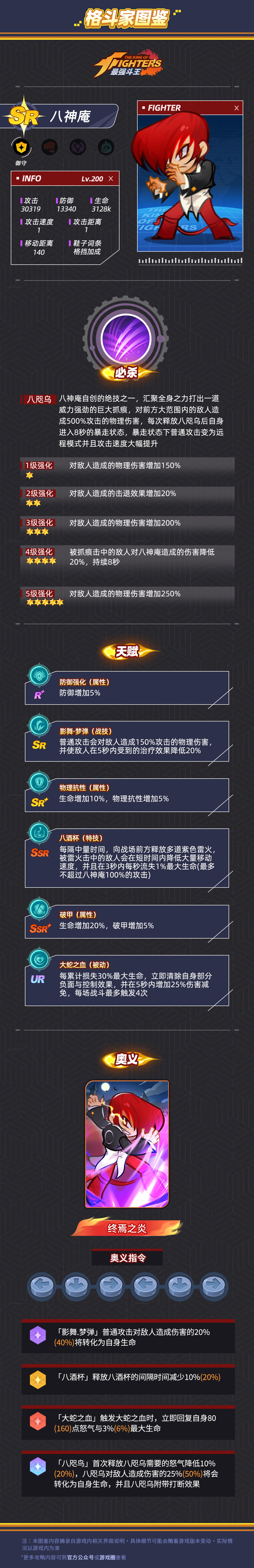 格斗家图鉴|御守-SR-八神庵