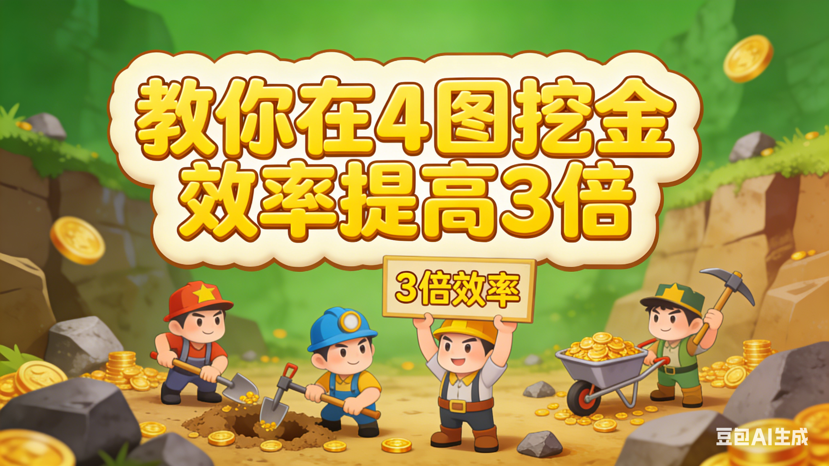 教你在4图挖金效率提高3倍！