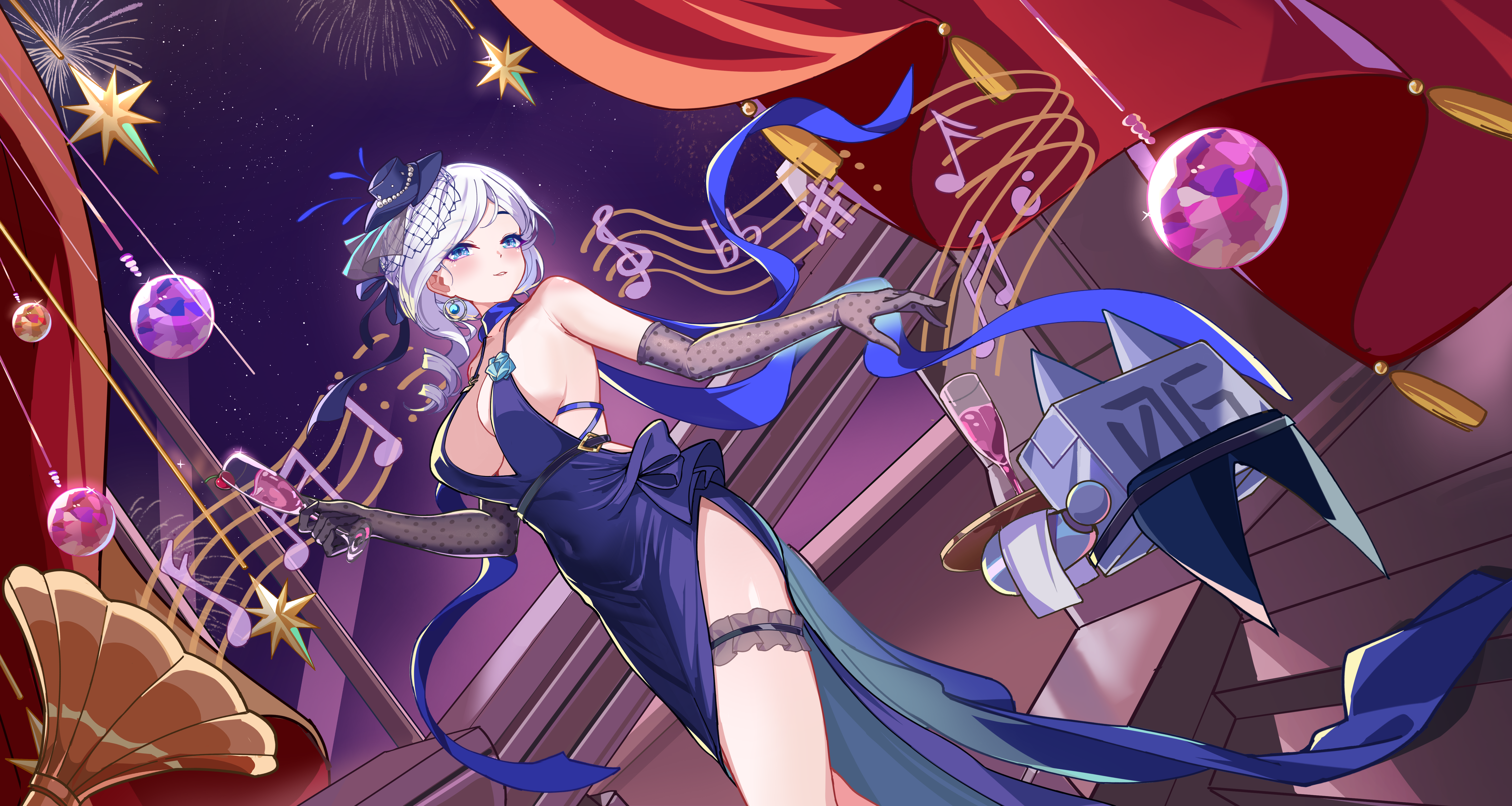 【盲盒派对】伊迪斯「夜华风貌」服饰动态展示