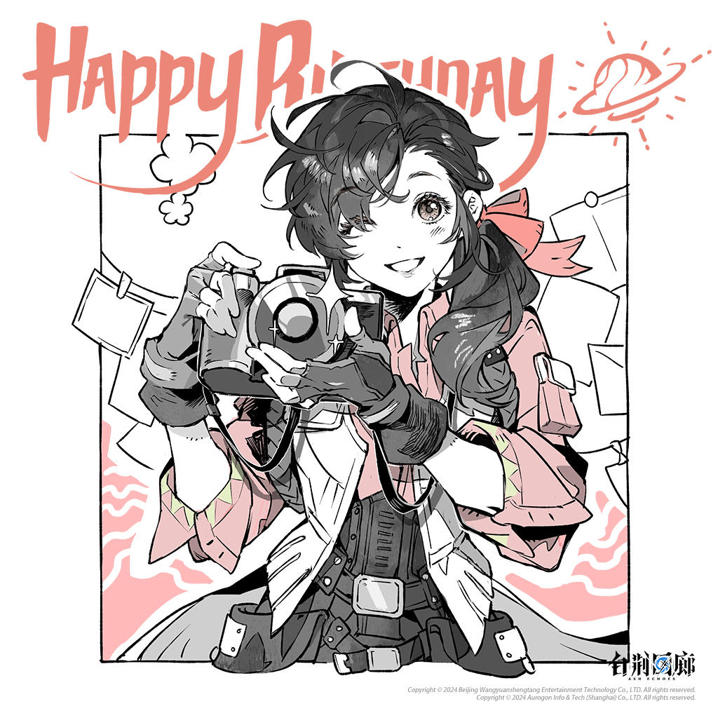 ◆ 0 4 1 8 ◆
◆ 岑 缨 生 日 快 乐 ◆
「嗯——原来是监督呀。堆积的文献资料实在是太多了，我还要一会儿才能整理好。监督你呢，还在忙吗？」
「欸？竟然是我的生日礼物吗？我很喜欢，谢谢监督。」
「那个.......监督，我可以为你拍张照吗？」
「......作为特殊的今天的珍贵留念。」#白荆回廊