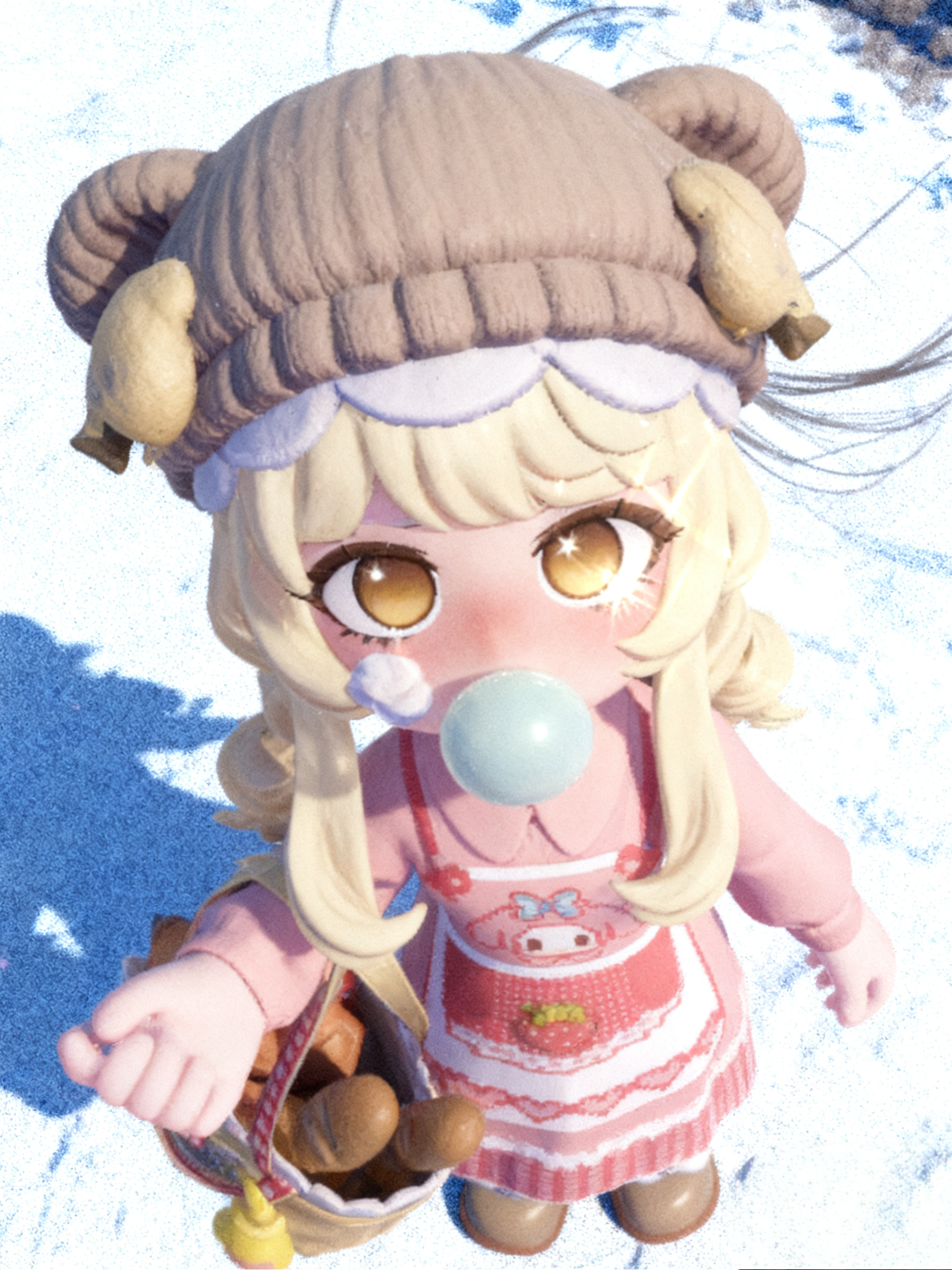 美乐蒂粉色甜妹装！（可以给我投票么！）