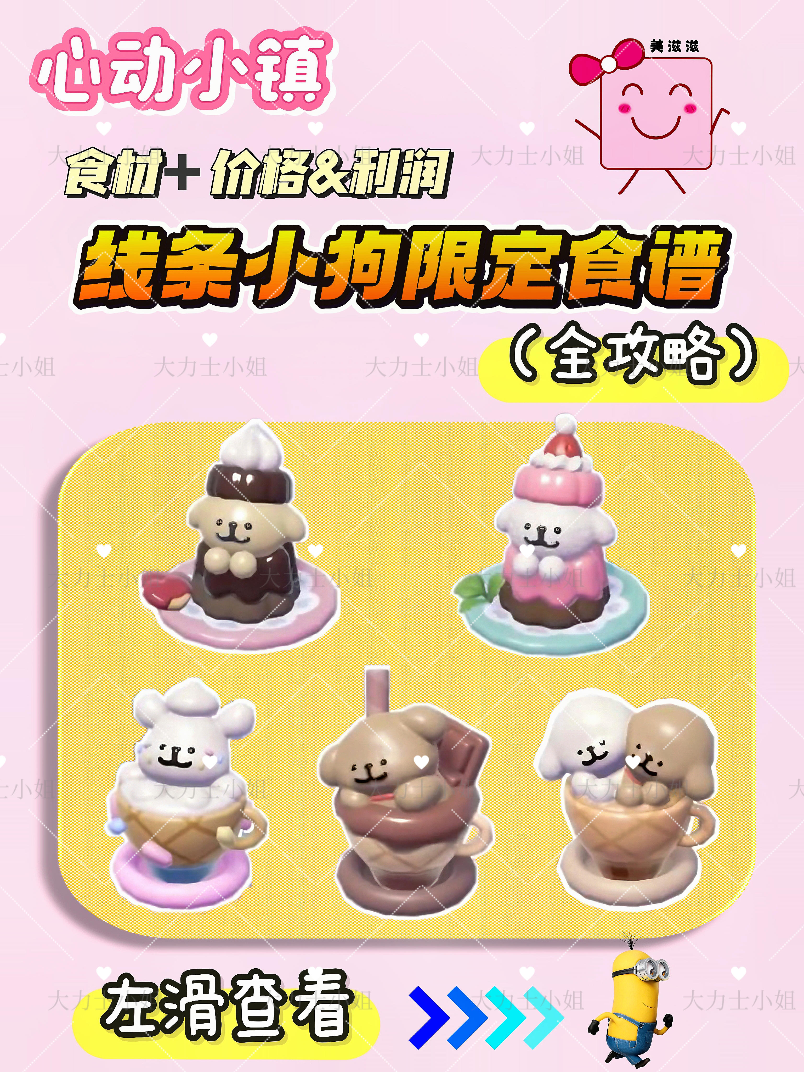 线条小狗限定食谱全攻略截图