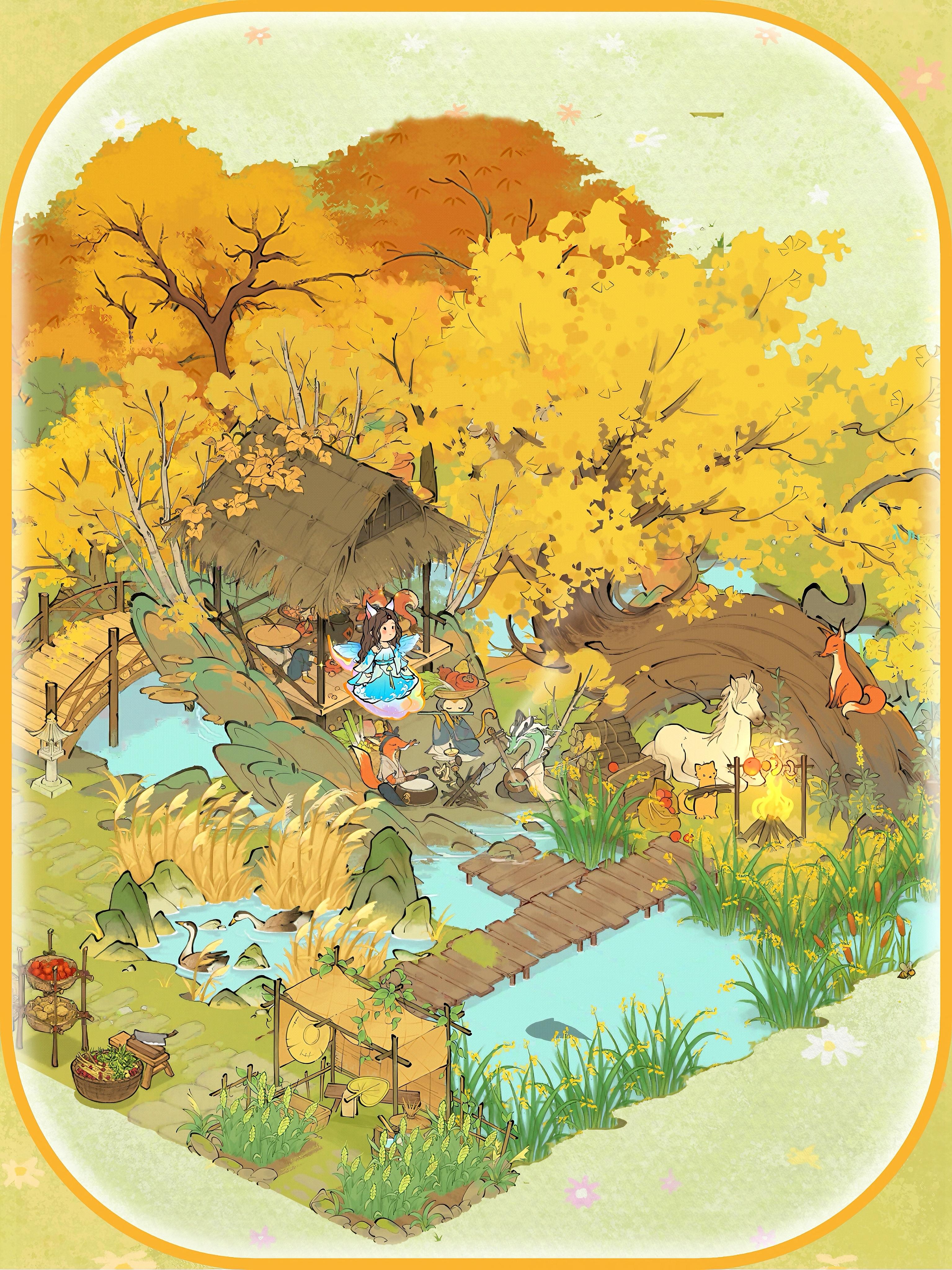 🧡秋坪静语+妖怪聚会，小动物集合‼️