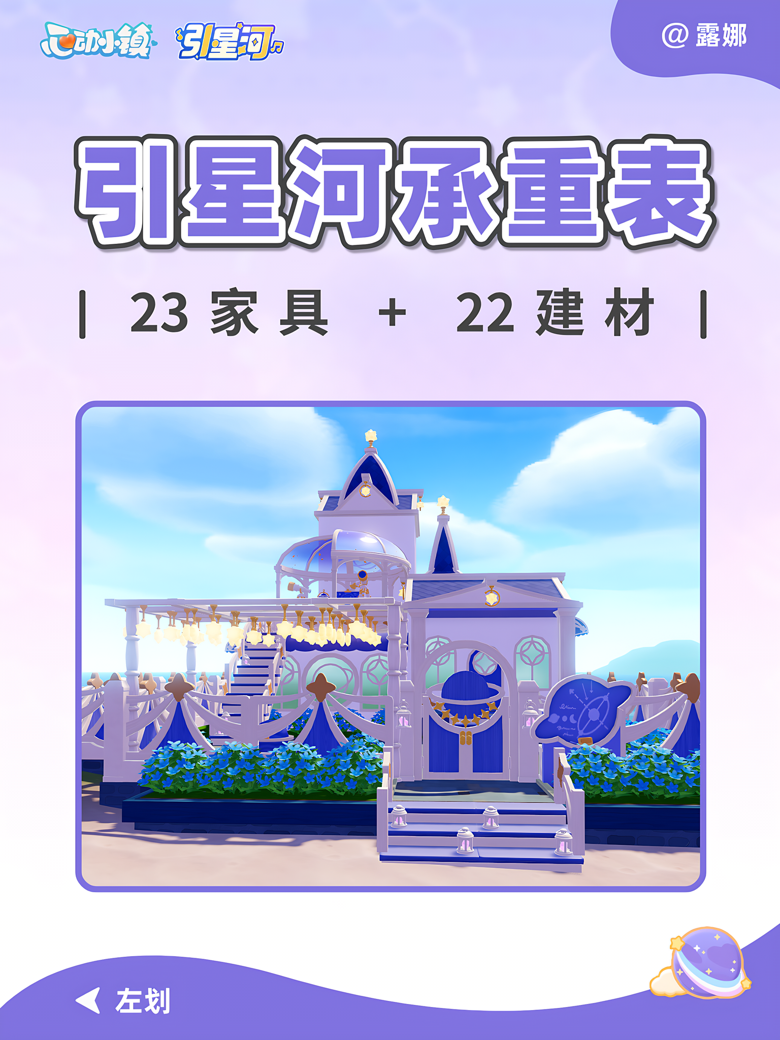 引星河 全手册 23家具22建材 承重清单分享