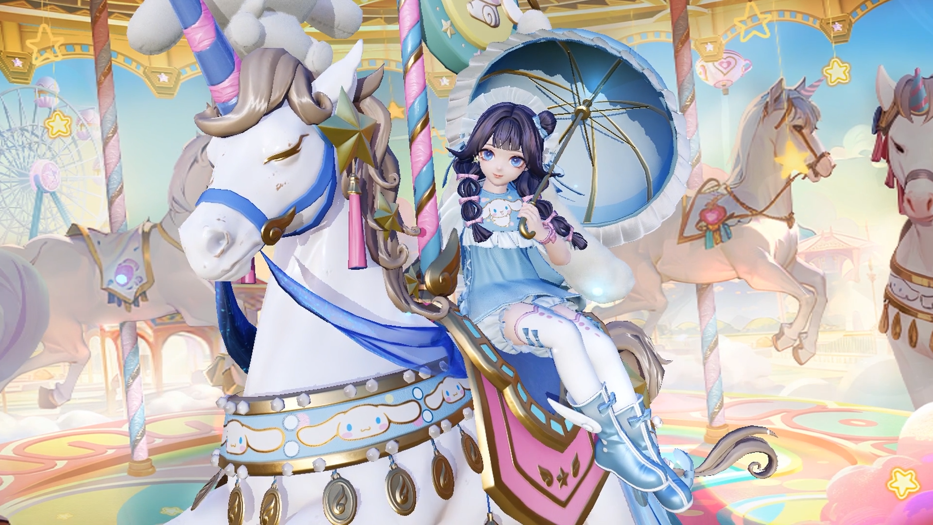 【皮肤展示】辉夜姬全新Sanrio characters系列皮肤「晴漾游云」