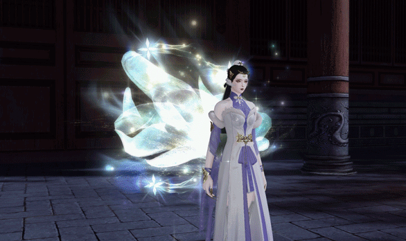 伏月节第二波外观上新啦~纸做的武器，竟也这么厉害！
⭐武器·武林萌主新鲜出炉！云锦楼师傅们运用纸模艺术，把武林萌主的风貌刻画出来，并点缀在了少侠的武器外观上！剪一点星月追逐浪花，折几只小动物细嗅芳菲，所有的自然生灵都都鲜活可爱，充满生机~
⭐悠游·曳尾来袭，几点星光交辉，于少侠头顶上空汇集绽放，留下小狐狸可爱的笑脸。瞧！少侠身后竟然出现了亮晶晶的狐尾，轻轻一摇抖落星光~
⭐头饰·玉叶鎏紫与头饰·凤