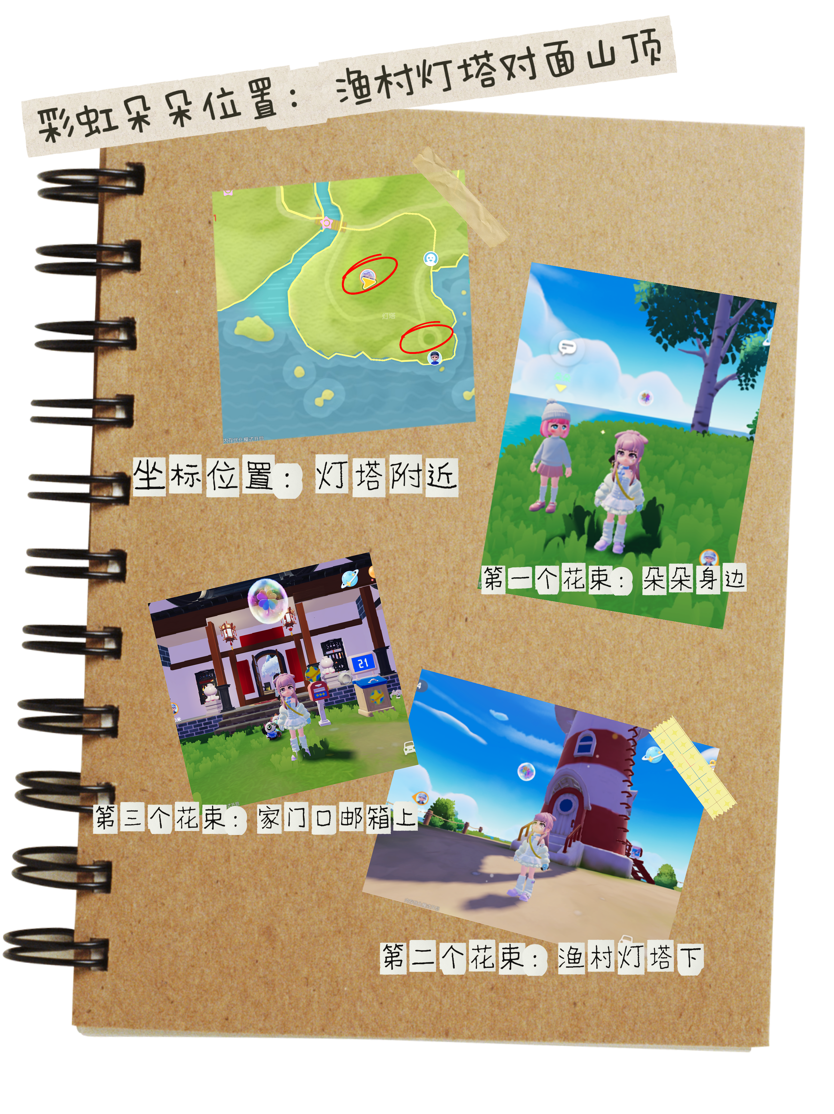 12月2日彩虹花束和朵朵位置