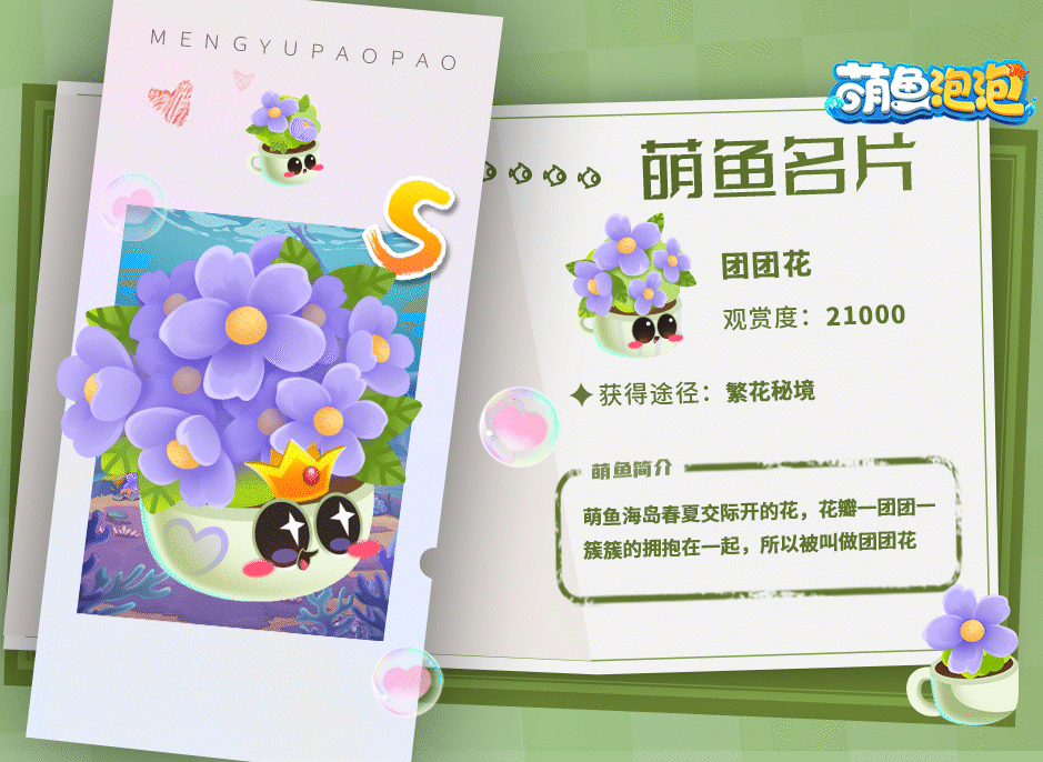 萌鱼名片丨路边的野花你不要采~