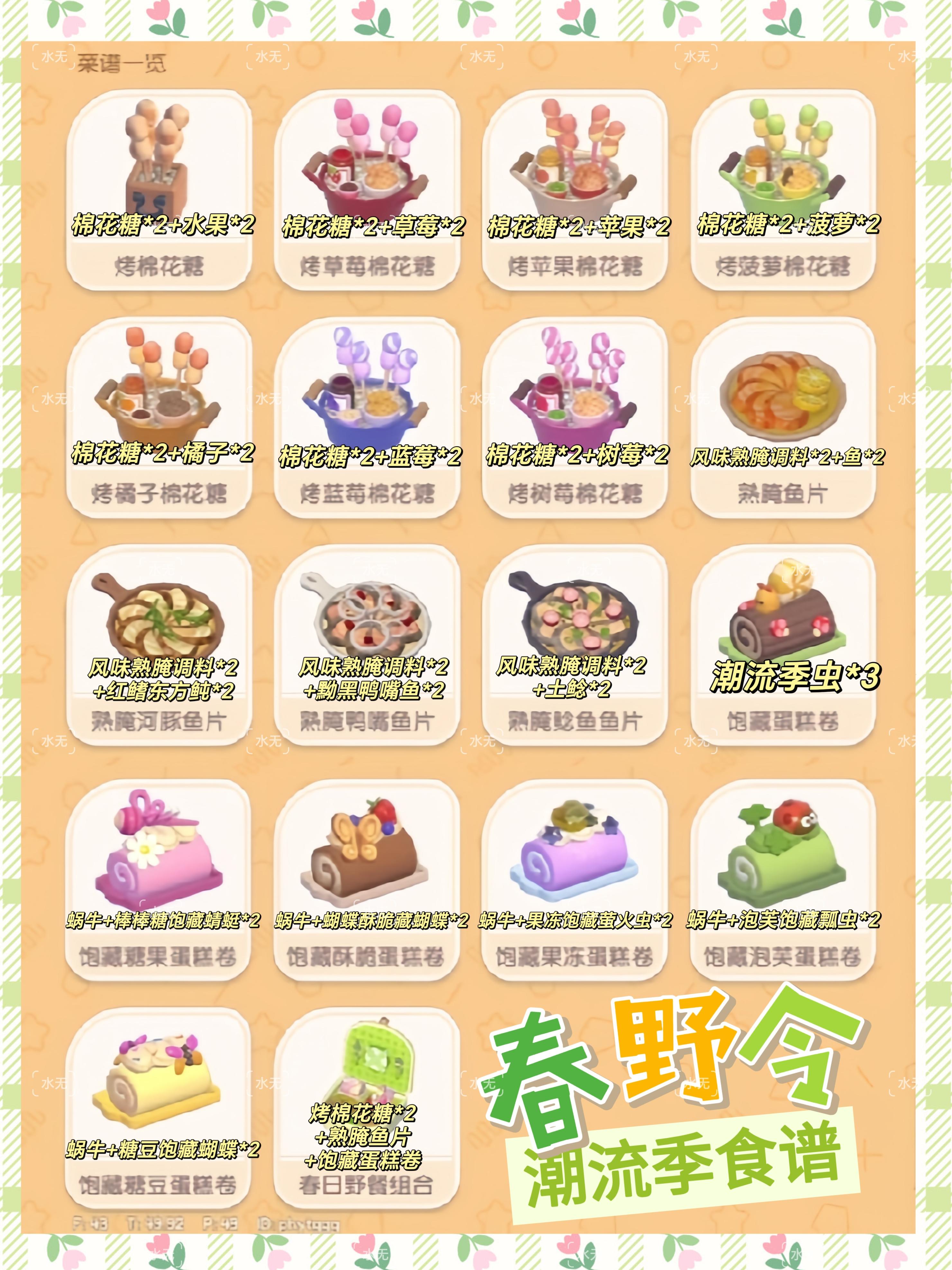 『春野令』潮流季食谱截图