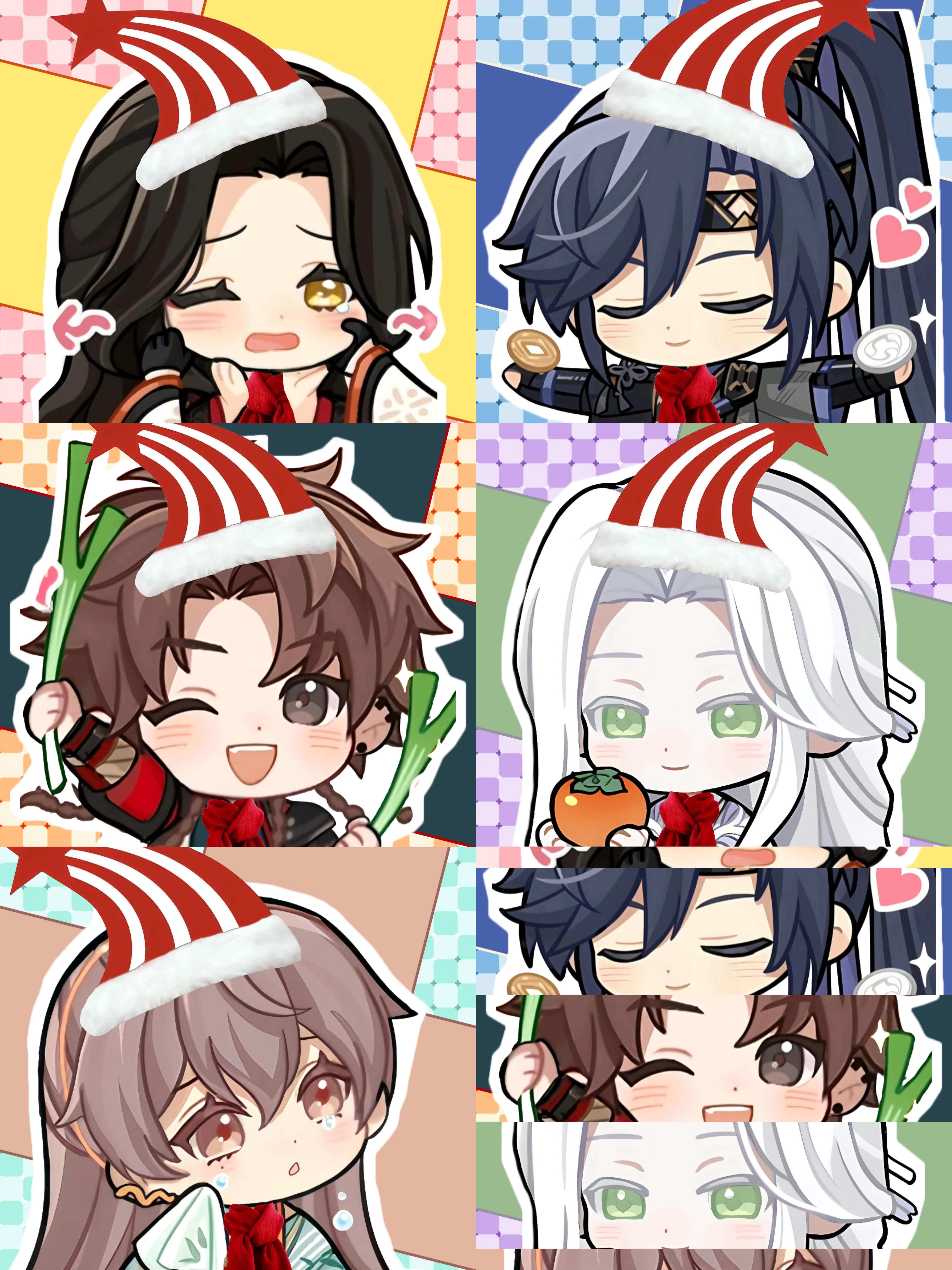 如鸢✖️全男主｜Q版角色圣诞头像🍎