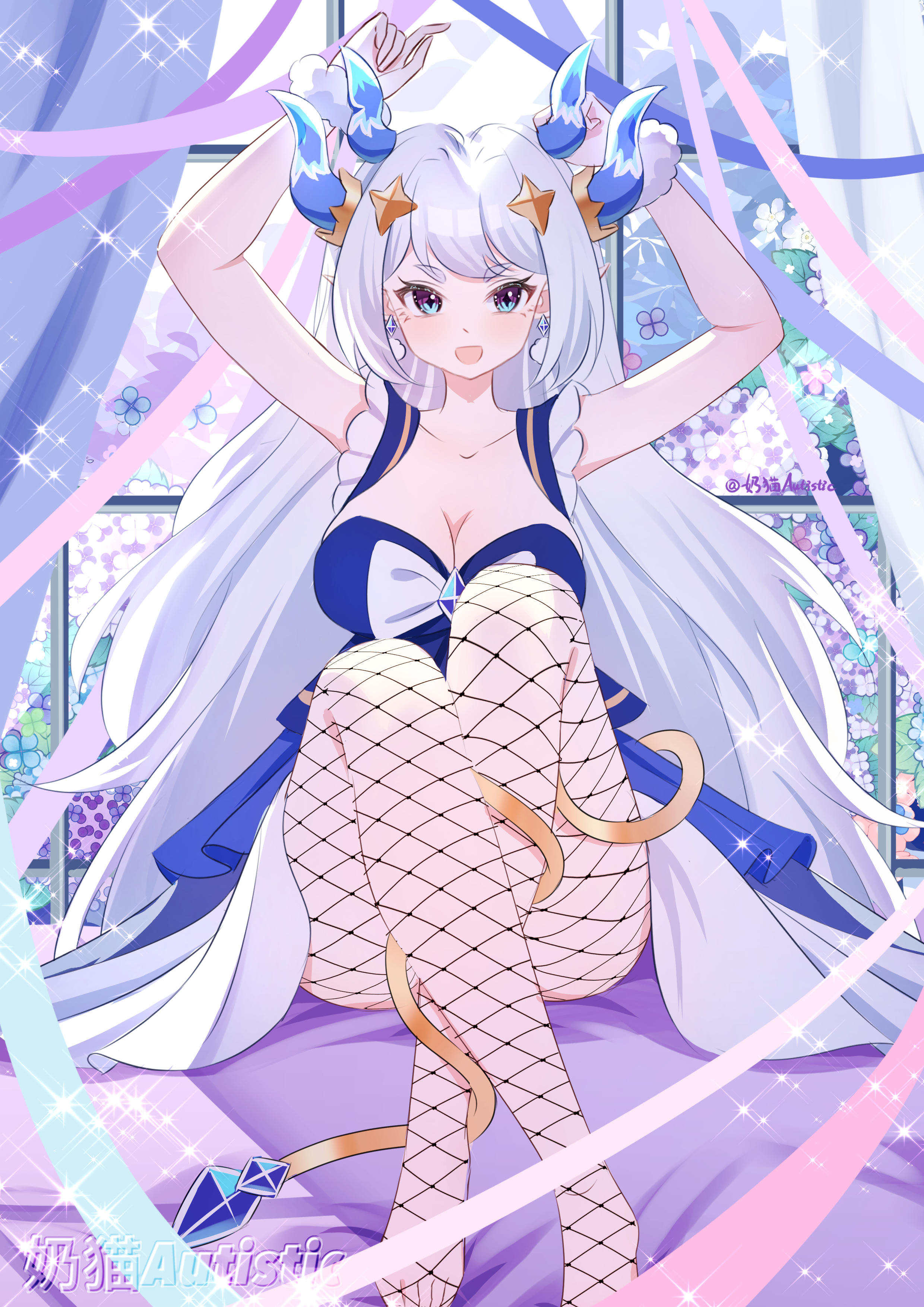 【绘画】银霜妖姬