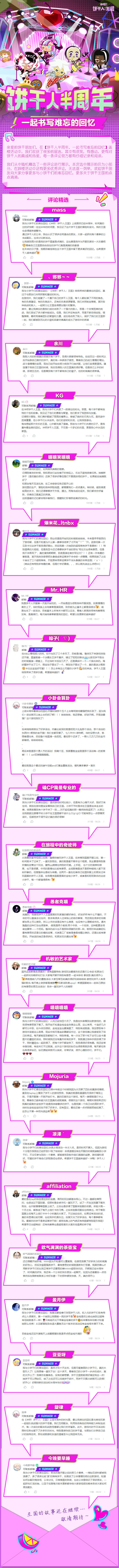 活动【饼干人半周年，一起书写难忘的回忆】评论精选