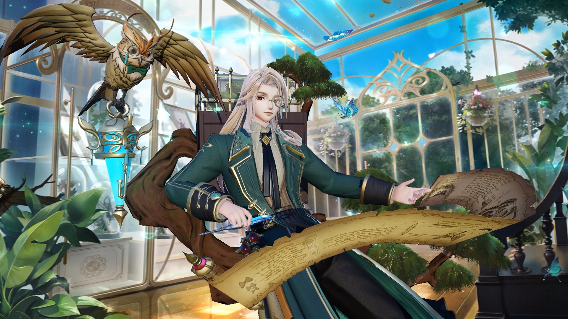 【皮肤展示】书翁全新赏金特典皮肤「蓝森萤落」