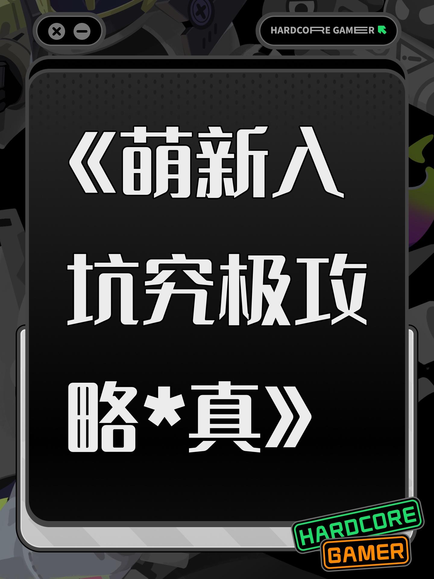《萌新入坑究极攻略*真》