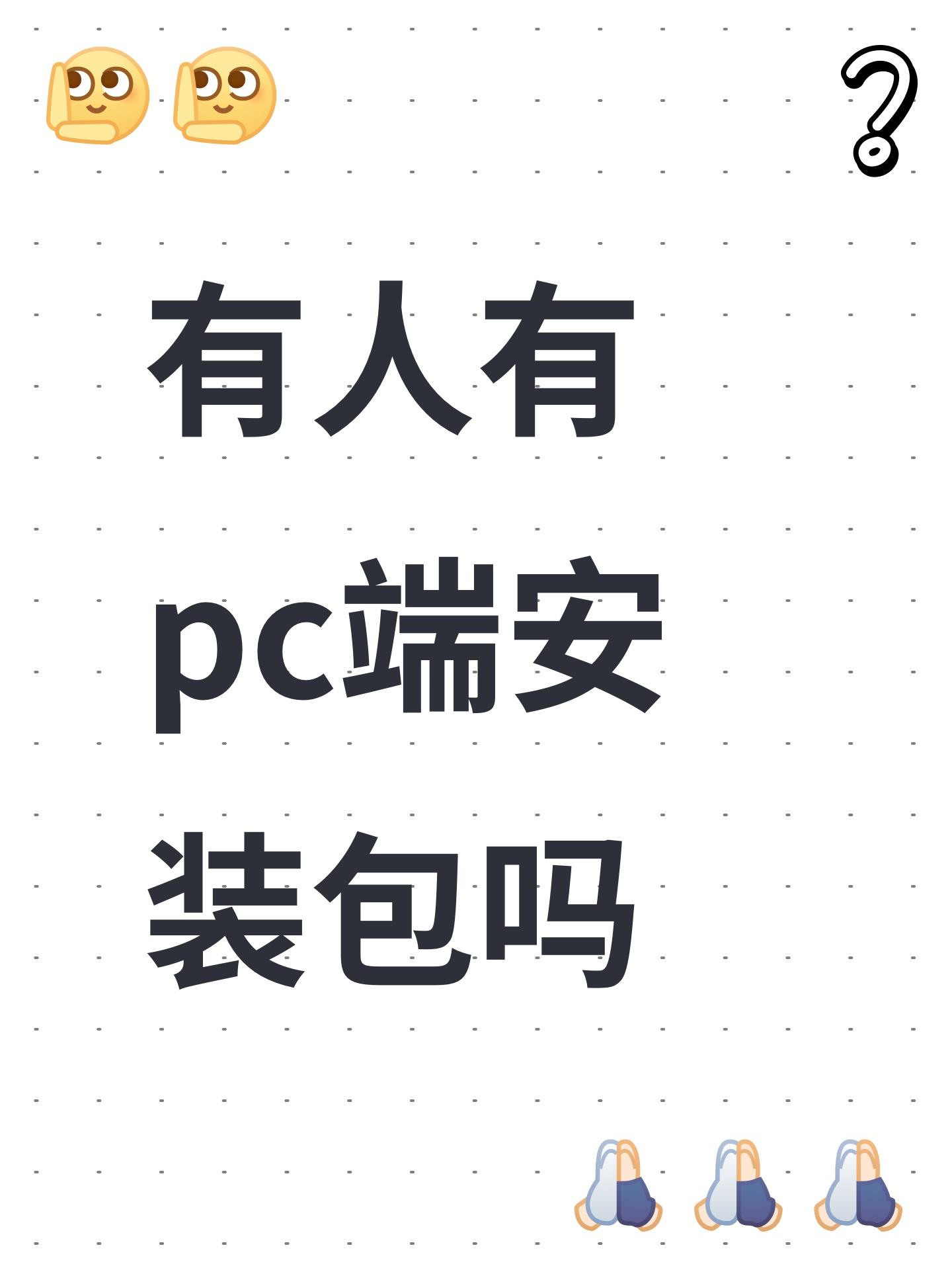 有人有pc端安装包吗截图