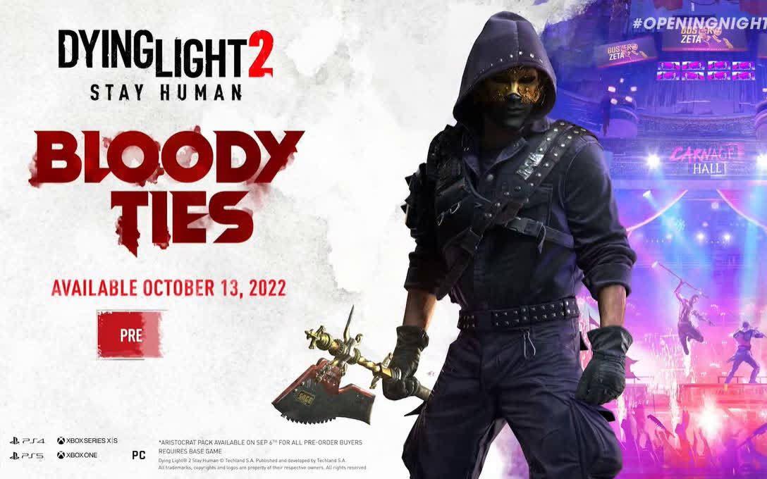 【2022科隆游戏展】《消逝的光芒2》DLC「血系」预告片