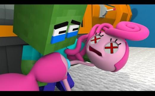 怪物学院动画:乞丐僵尸和长腿妈咪的可怜故事动画丨Poppy playtime 2 我的世界动画