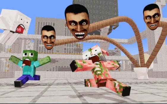 MC怪物学院动画丨马桶人 VS 监控人him及怪物学院丨我的世界动画