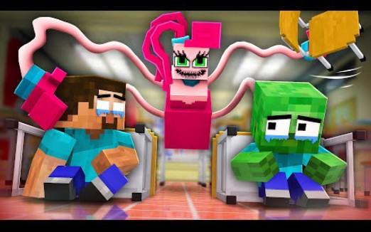 怪物学院动画:长腿妈咪来到了学校丨Poppy playtime 2 波比的游戏时间动画 我的世界动画