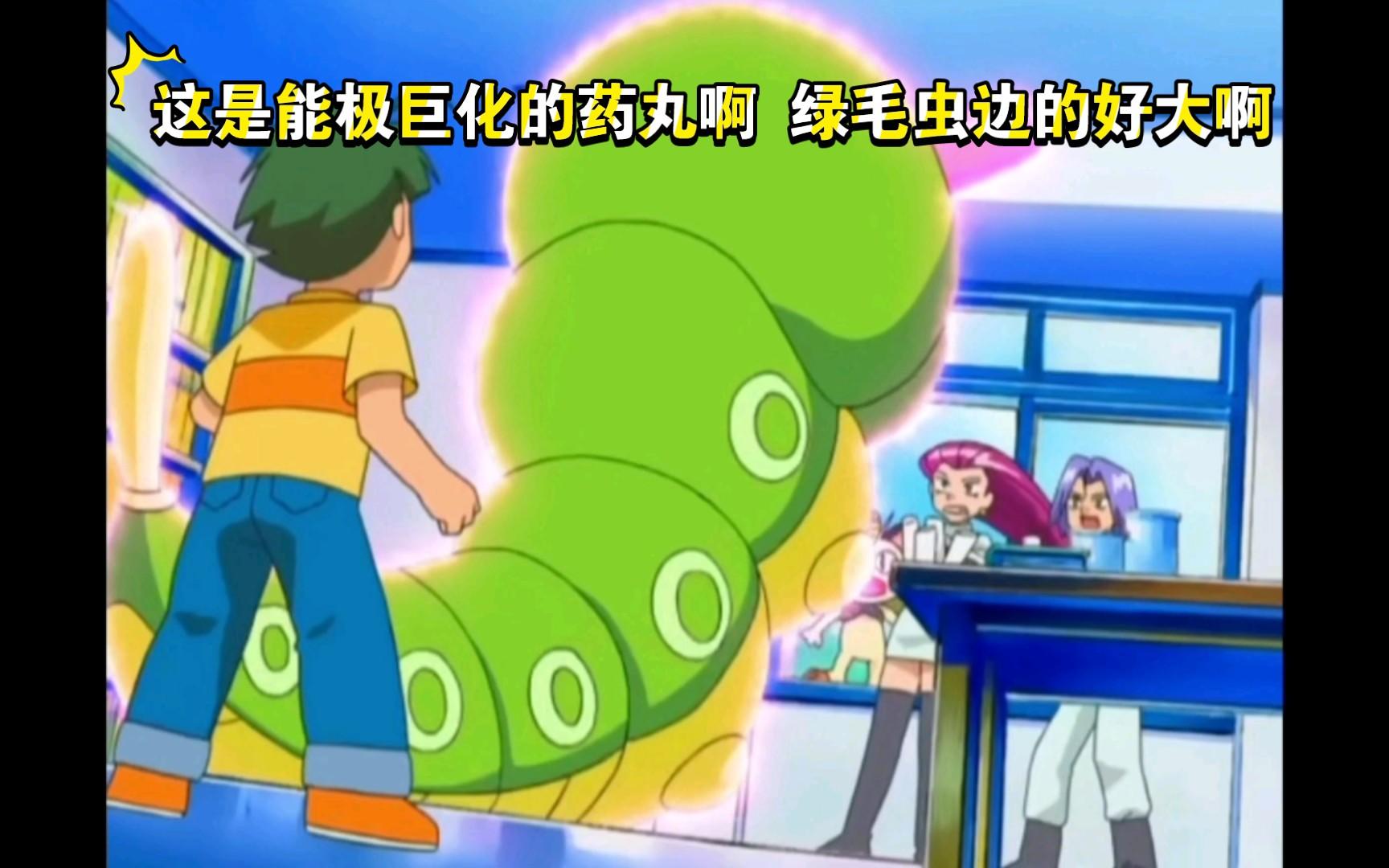 精灵宝可梦 这是能极巨化的药丸啊 绿毛虫边的好大啊截图