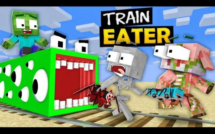 MC怪物学院动画丨All Train School color Train Eater 2 Horror Challenge丨我的世界动画