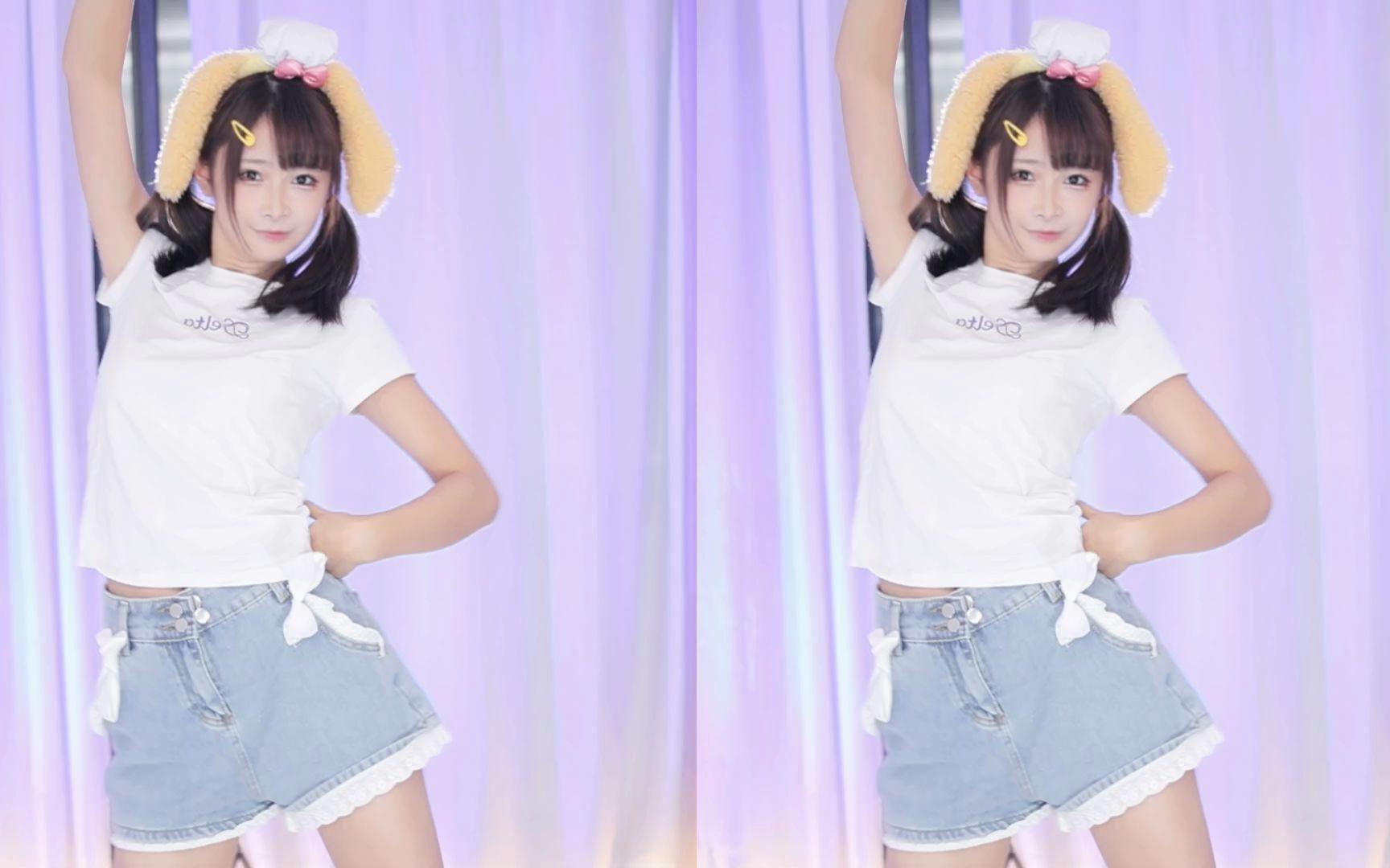 【鱼子酱】《2》白色常服套装 直播跳舞录屏